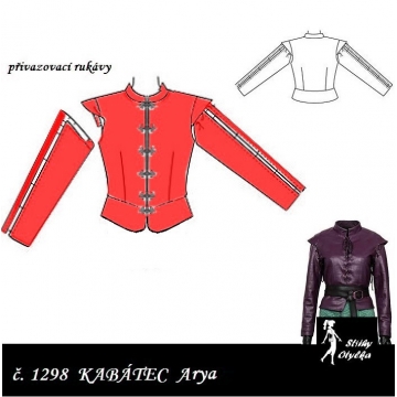 Kabátec cosplay Arya