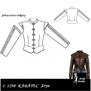 Kabátec cosplay Arya