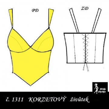 Korzetový živůtek Elektra