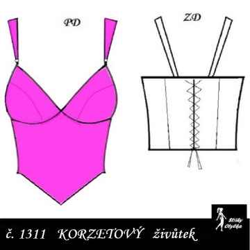 Korzetový živůtek Elektra