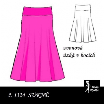 Sukně zvonová Libuše