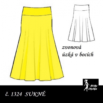 Sukně zvonová Libuše