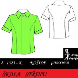 Škola střihu -  KOŠILE princesová Miranda / Milan