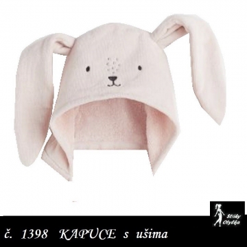 Kapuce na připnutí Zajíček