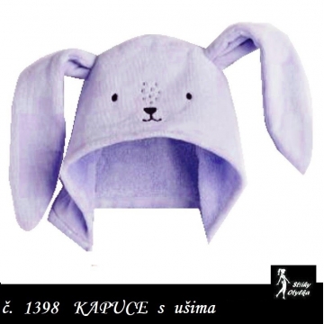 Kapuce na připnutí Zajíček
