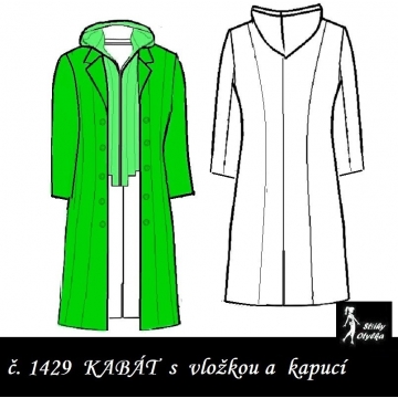 Pánský kabát cosplay střih Nero Angelo