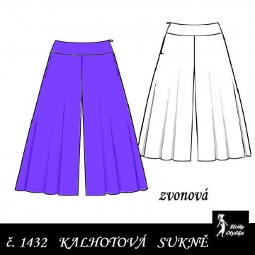 Kalhotová sukně Renáta