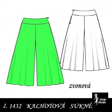 Kalhotová sukně Renáta