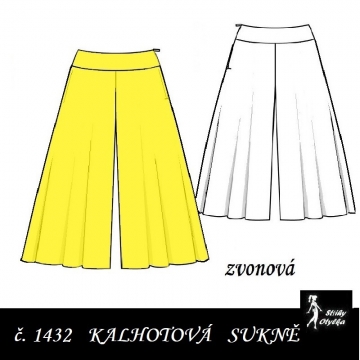 Kalhotová sukně Renáta