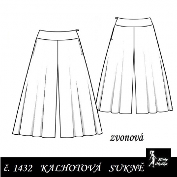 Kalhotová sukně Renáta