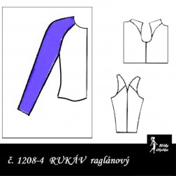 RUKÁV raglánový: HALENKOVÝ, šatový 