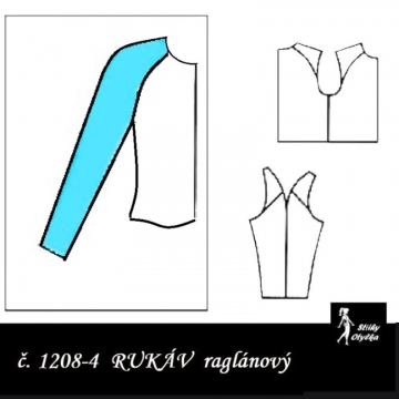 RUKÁV raglánový: HALENKOVÝ, šatový 