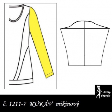 RUKÁV jednodílný: MIKINOVÝ