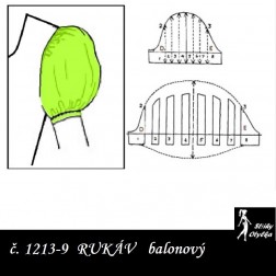 KRÁTKÝ RUKÁV balonový: ŠATOVÝ, HALENKOVÝ 