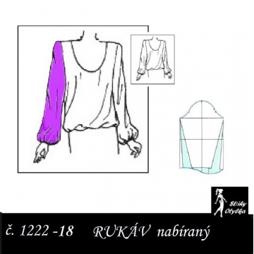 RUKÁV nabíraný: ŠATOVÝ, HALENKOVÝ 