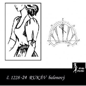 RUKÁV nabíraný: ŠATOVÝ, HALENKOVÝ 