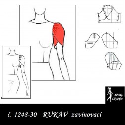 KRÁTKÝ RUKÁV zavinovací: ŠATOVÝ, HALENKOVÝ 
