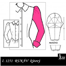 RUKÁV kýtový: ŠATOVÝ, SAKOVÝ, BOLERKOVÝ