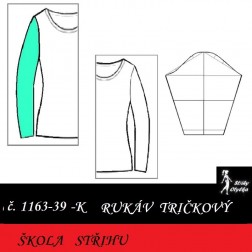 Škola střihu - RUKÁV dlouhý tričkový