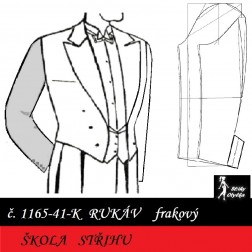 Škola střihu - dvoudílný RUKÁV frakový