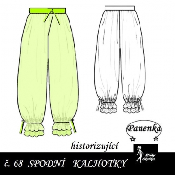 Spodní kalhoty dlouhé, na panenku