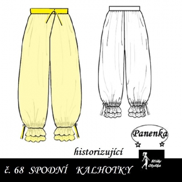 Spodní kalhoty dlouhé, na panenku