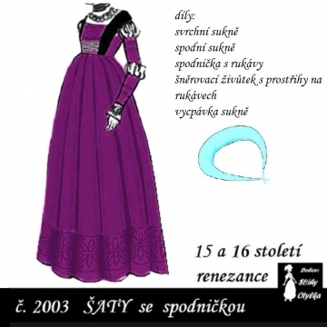 Šaty 15 a 16 stol., Aranka