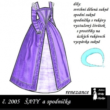 Španělské renezanční šaty,  Anna