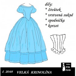 Velká krinolína Sissi r. 1860