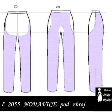 nohavice prošívané pod zbroj Mikeš