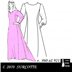 Surcotte dámský svrchní oděv Ludmila