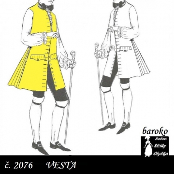 Vesta dlouhá barokní Daneš
