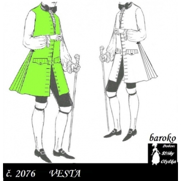 Vesta dlouhá barokní Daneš