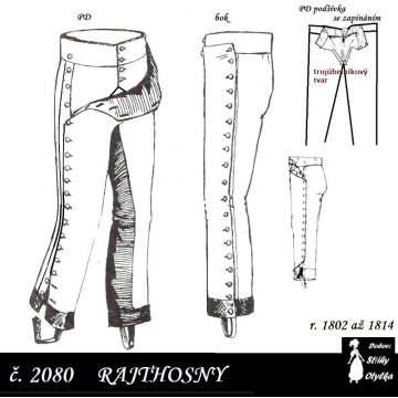 PÁNSKÉ kalhoty rajthosny Drahoš