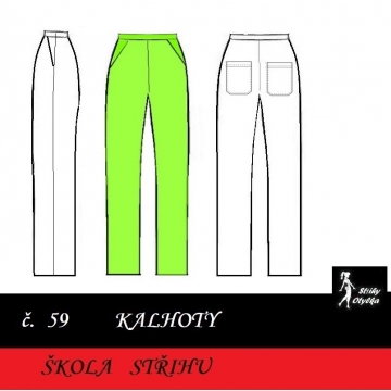 Škola střihu - KALHOTY Olina
