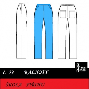 Škola střihu - KALHOTY Olina