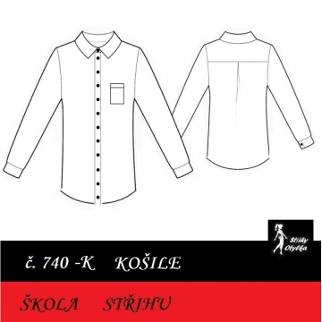 Škola střihu -  KOŠILE Metod / Tilda