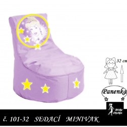 Sedací vak PRO PANENKU cca 32 cm