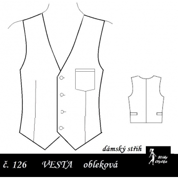 Vesta do kostýmku Anetka
