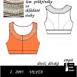 Empírová vesta Anička r. 1797 až 1810