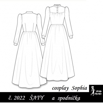 Šaty Sophia - cosplay