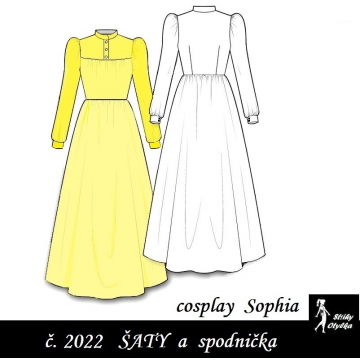 Šaty Sophia - cosplay