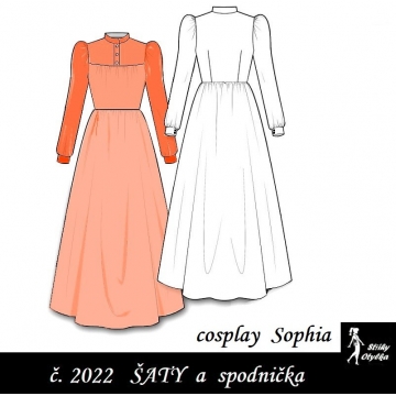 Šaty Sophia - cosplay