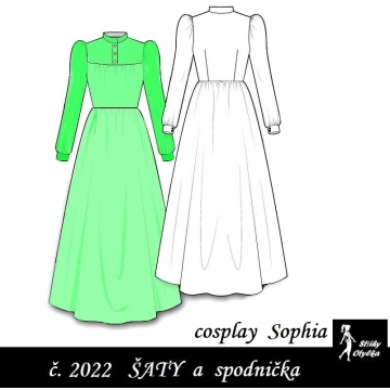 Šaty Sophia - cosplay