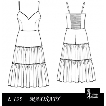 Princesové maxišaty Maruška