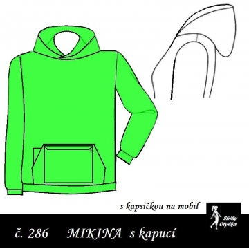 Mikina s kapucí Štěpa