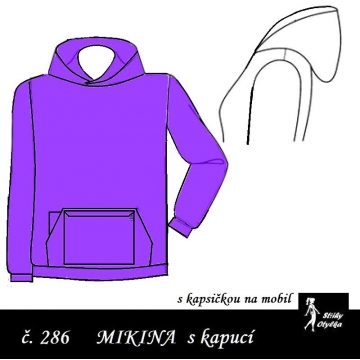 Mikina s kapucí Štěpa