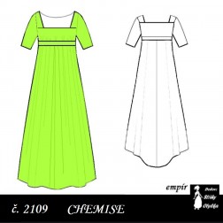 Empírové chemise Stella, r. 1790 až 1820
