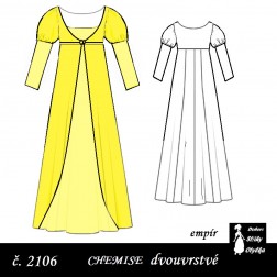Empírové chemise Romana, r. 1790 až 1820