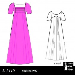 Empírové chemise Alisie, r. 1790 až 1820